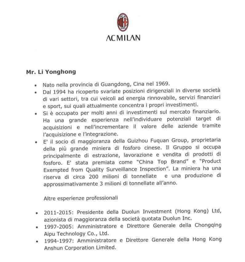 Curriculum Yonghong Li