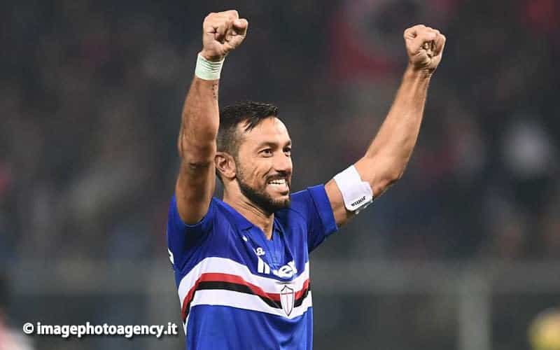 Sampdoria, Quagliarella &egrave; il re dei bomber: ha segnato a tutte le squadre di Serie A