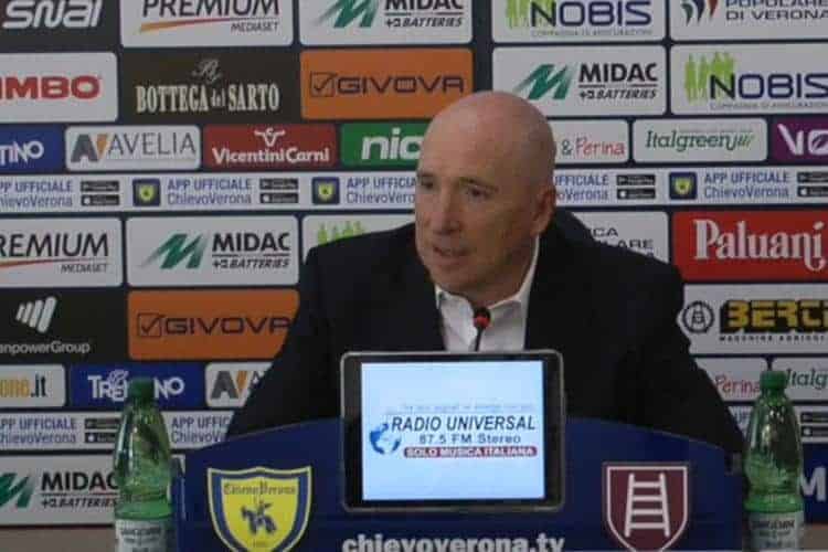 Chievo, conferenza stampa per Maran: "Inglese migliora di anno in anno"