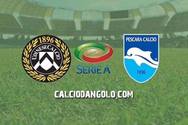 Udinese-Pescara, probabili formazioni e stato di forma