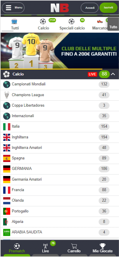 Netbet scommesse dall’app mobile