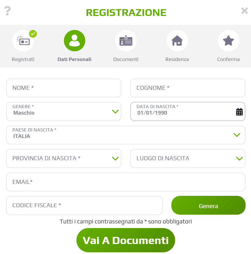 Ultimare la registrazione per ottenere i vantaggi dei bonus di benvenuto Netbet
