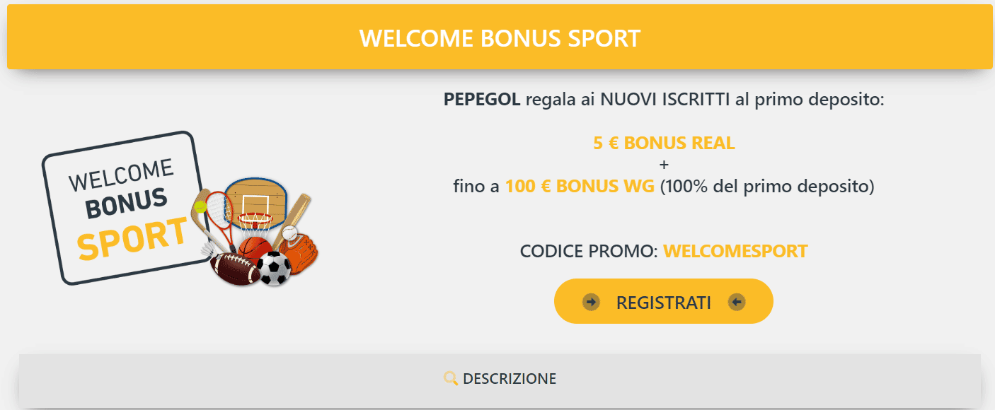 welcome bonus sport