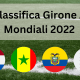 Classifica Girone A Mondiali 2022: Risultati