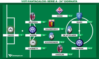 Voti fantacalcio, la Top11 della 24&deg; giornata di Serie A: gol e assist per Niang, doppio Orsolini