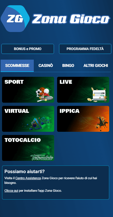 zonagioco italia app bonus e programma fedelta