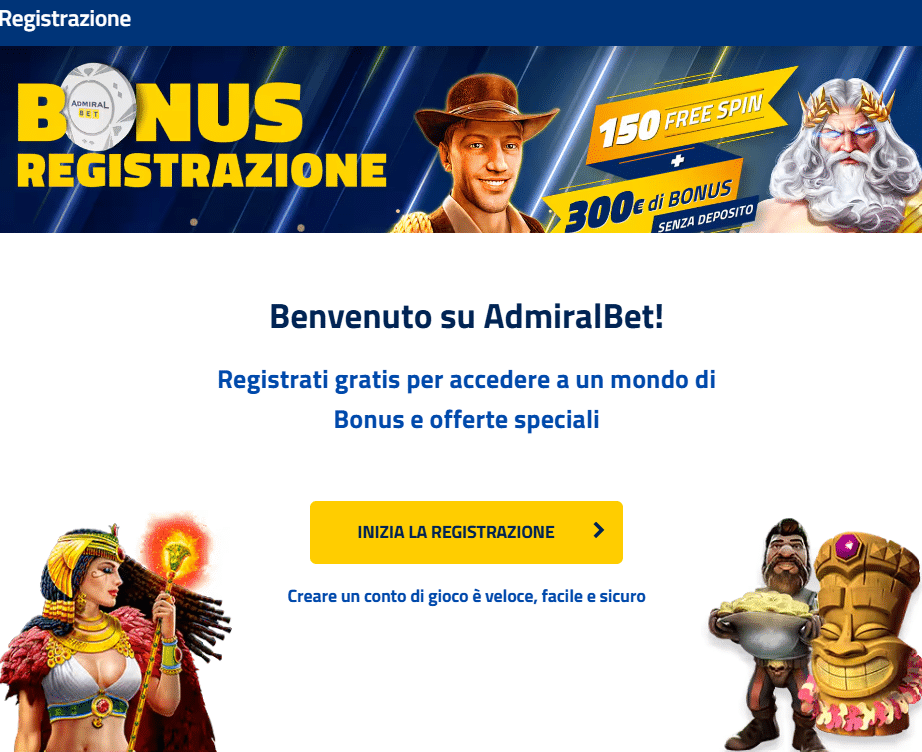codice promozionale admiralbet