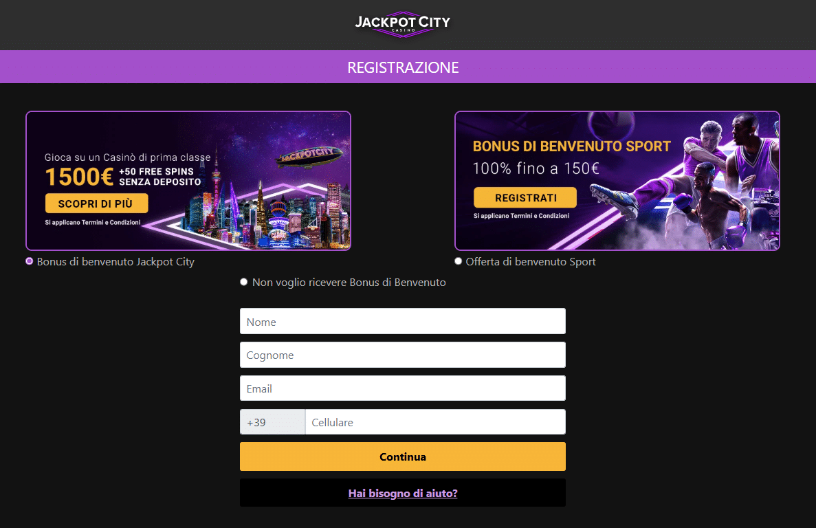 jackpotcity casin&ograve;