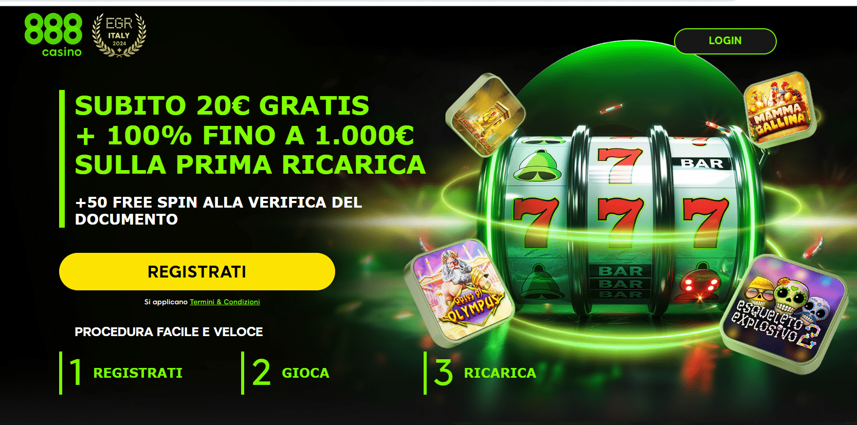 codice promozionale 888