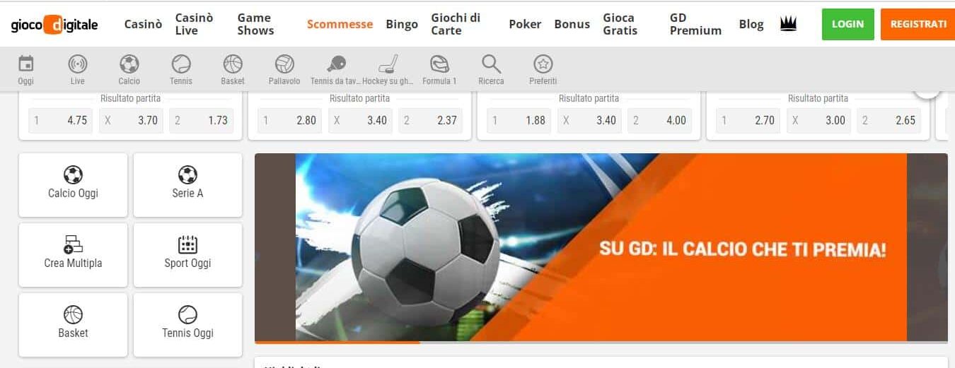 Gioco digitale-Scommesse sportive