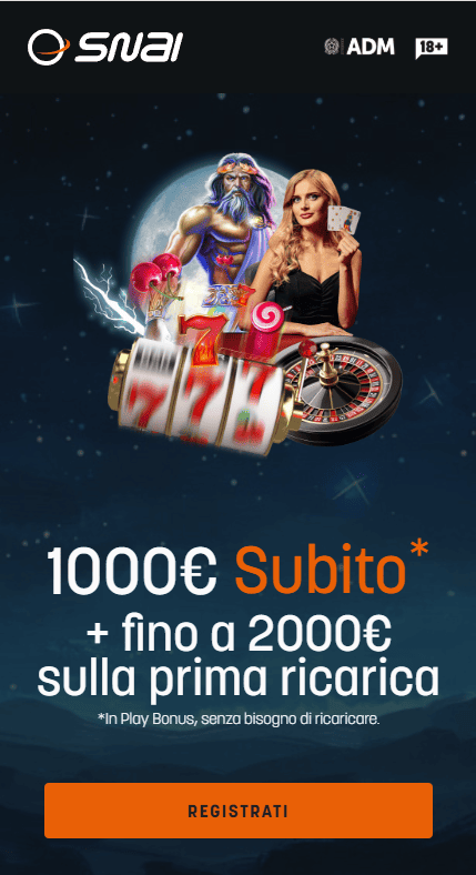 codice promo snai slots casino