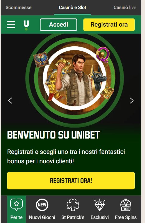 unibet casino bonus