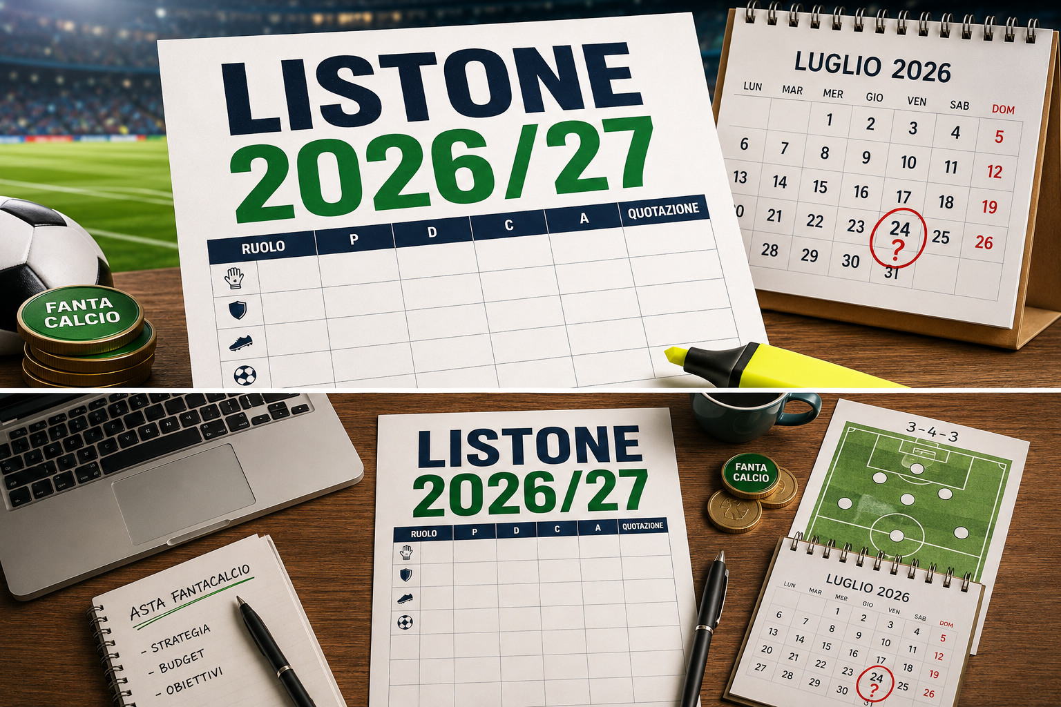 Quando esce il listone fantacalcio per fantacalcio.it e fantacampionato Gazzetta: date ufficiali
